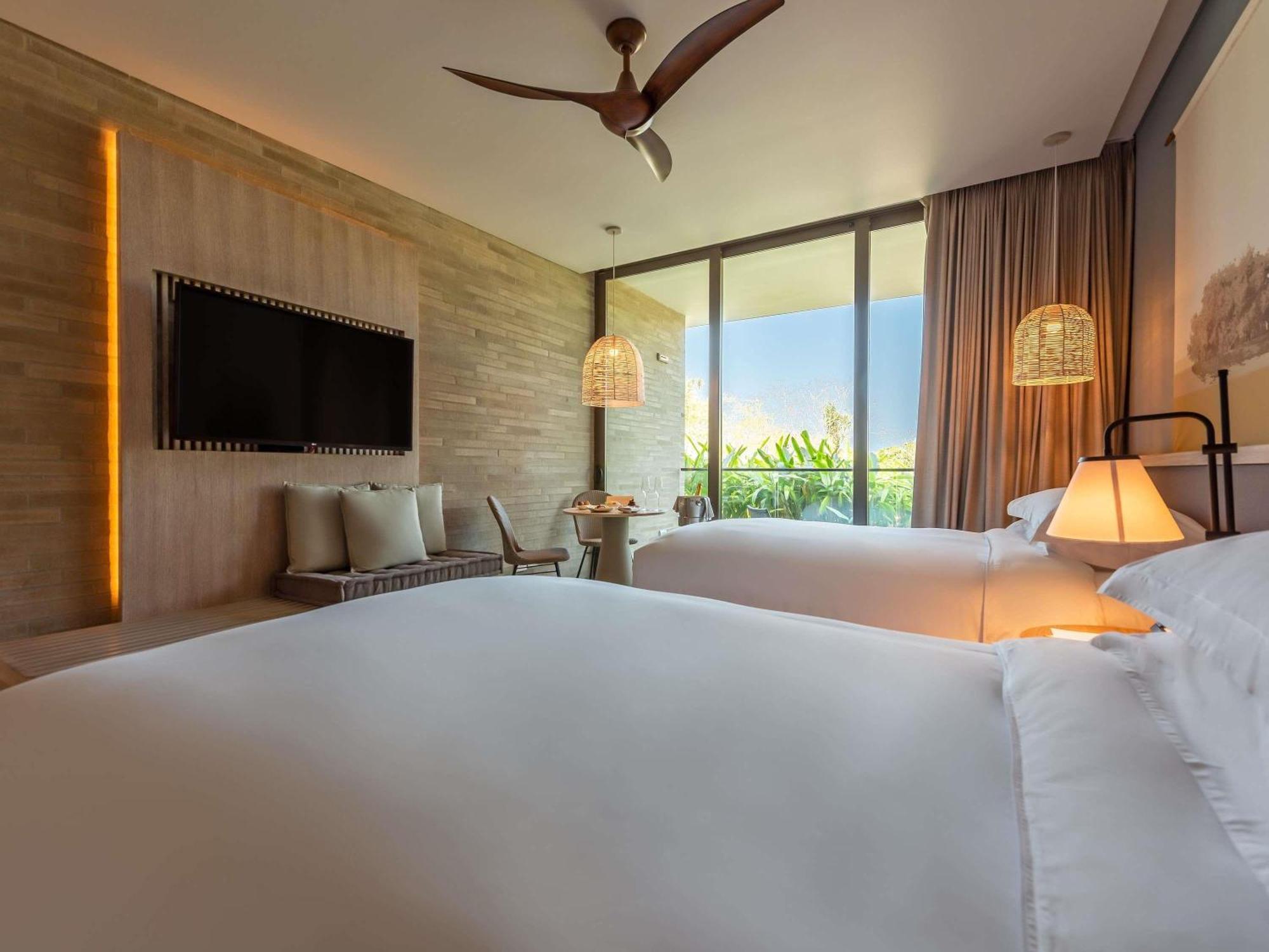 Habitación Doble con 2 camas Luxury con spa y vistas al jardín tropical
